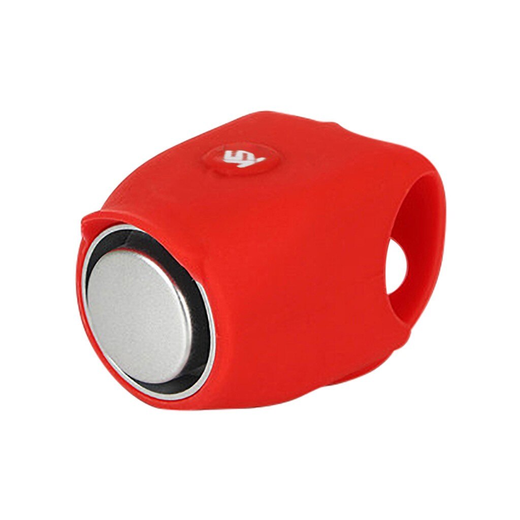 Bicycle Biking Riding Silicone Bell Electronic Horn Accessories Mountain Bike Riding Equipment Electronic Hhorn Light Lamp Black: Red 