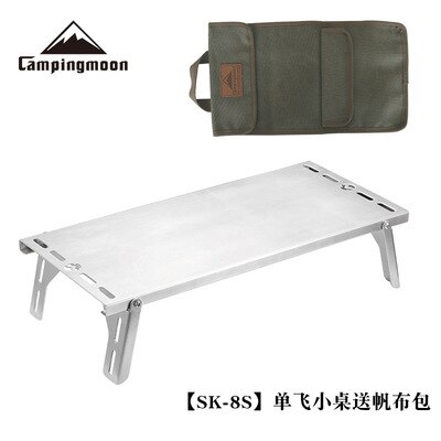 Campingmoon SOTO Stove Table Windproof SOLO Picnic Folding SUS Table Heat Resistant: SK-8S