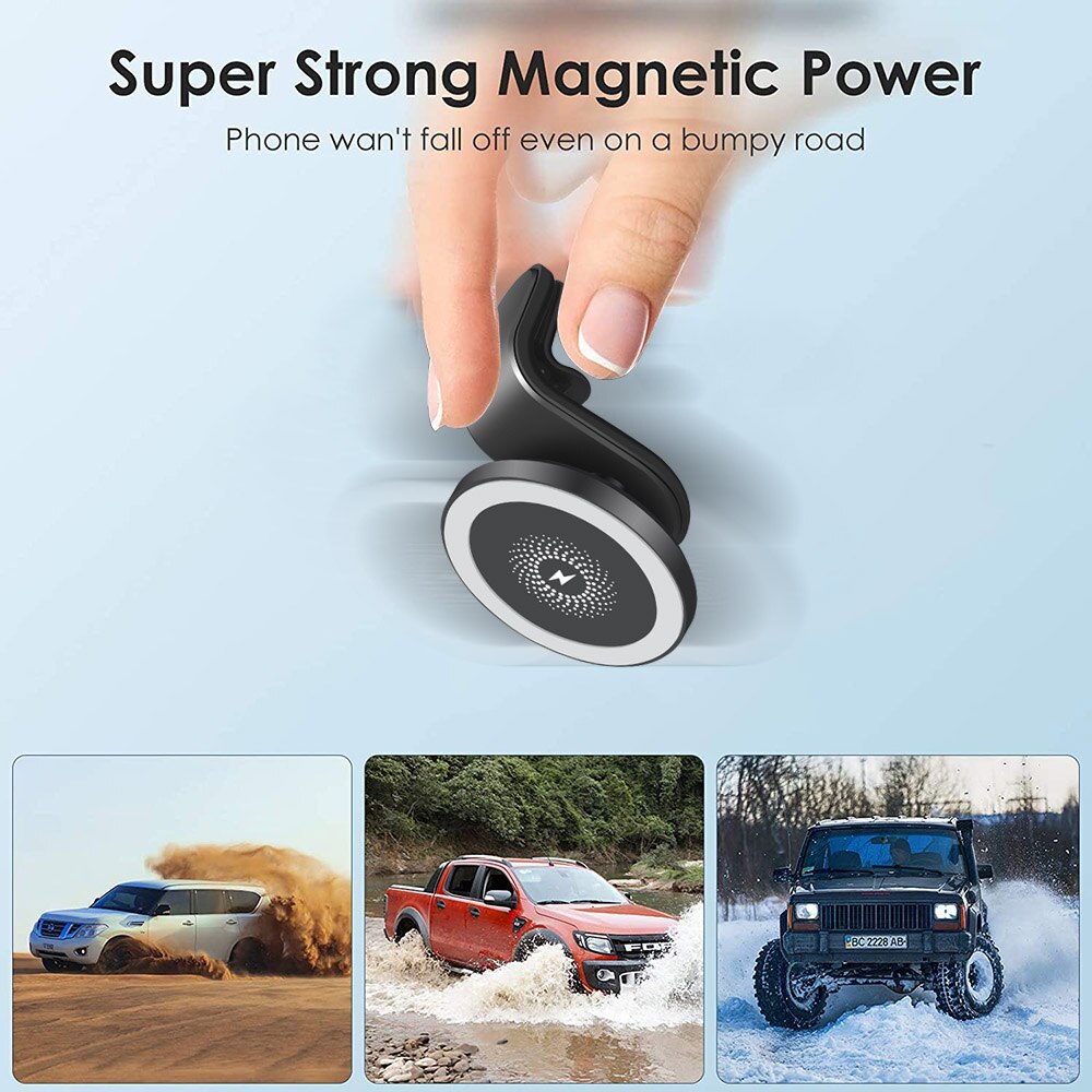 Magnetische kabellose autoladehalterung mit 15w halterungen für iphone 12 mini, 12 pro max und macsafe – schnellladefunktion für mobiltelefone