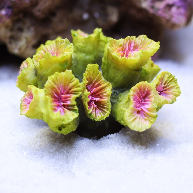 Mini konstgjord korall akvarium dekoration harts rev prydnad akvarium landskapsarkitektur dekor