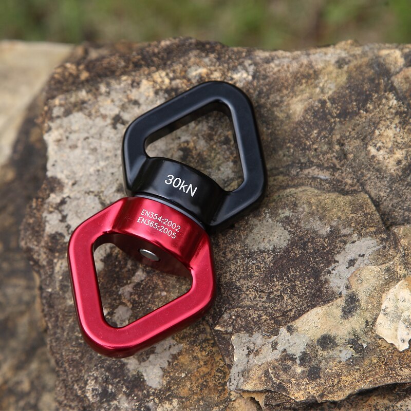 30kN Swing Swivel - CE Certified Safe Hook with 360° Rotational Device - Silent Hanging Accessory for Tree Swing, Aerial Dance,