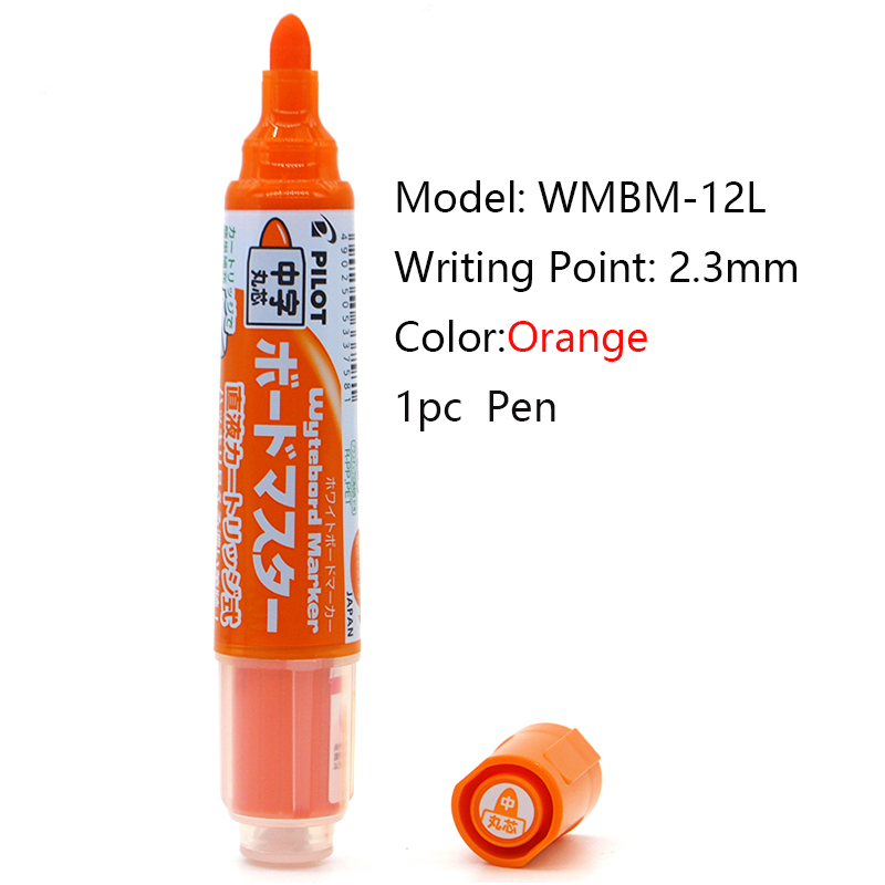 Piloot Whiteboard Marker 1.7/2.2-5.2/2.3Mm Tips Droog-Uitwissen Wbma Markers, Hervulbare Vloeibare Inkt Japan Briefpapier School Office Kits: Donkergrijs