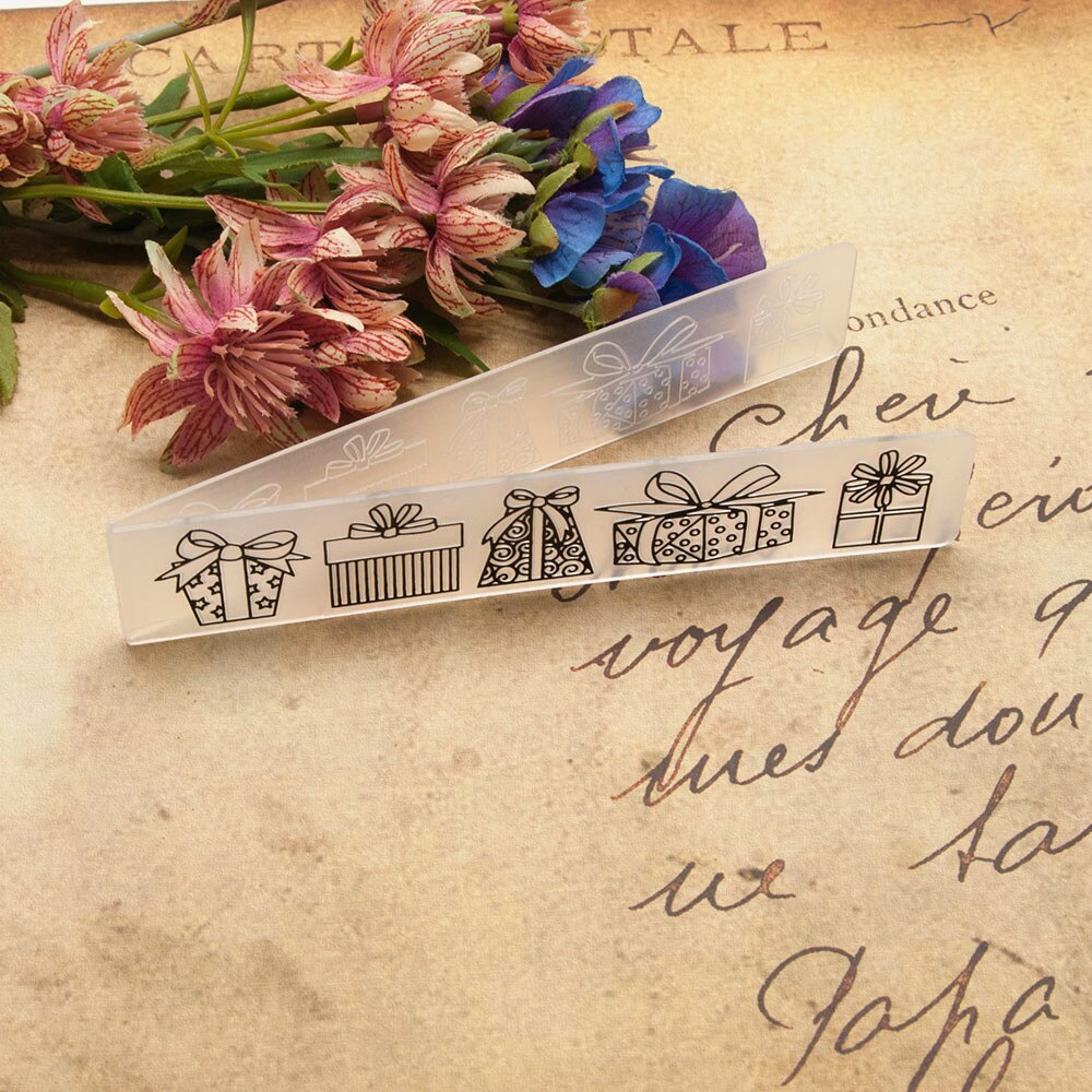 15x3cm plastic birthday craft card making paper card album wedding decoration clip Embossing folders