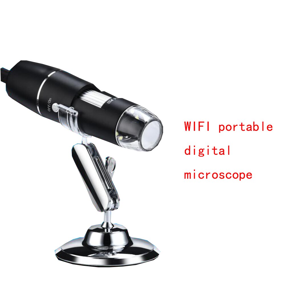 1000X Wifi Digital USB Microscope 8 LED Lights Electron Microscope Endoscope Camera For Cell Phone Repair Hair Skin Inspection