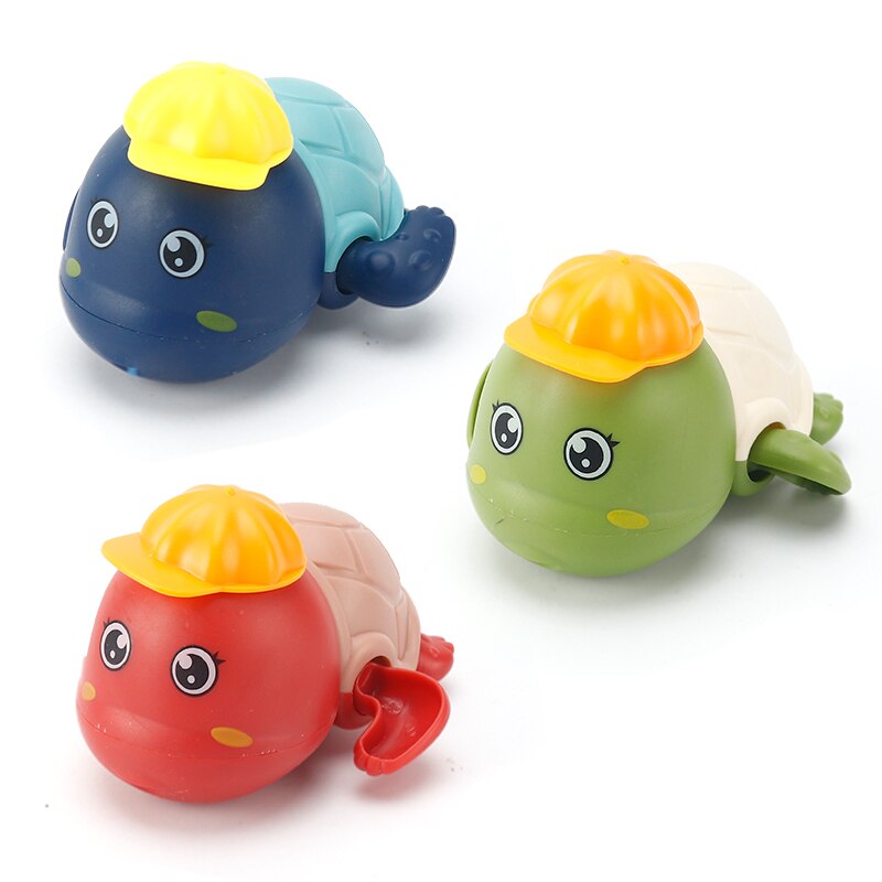 Cute Cartoon Animal Duck Classic Baby Water Toy Infant Swim Turtle Wound-up Chain Clockwork Kids Beach Bath Toys Bath Toys