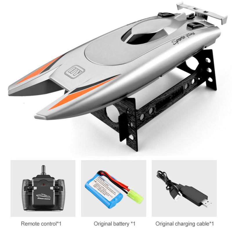 Kids RC Electric Boat High Speed Performance Remote Control Children Toy WW: white