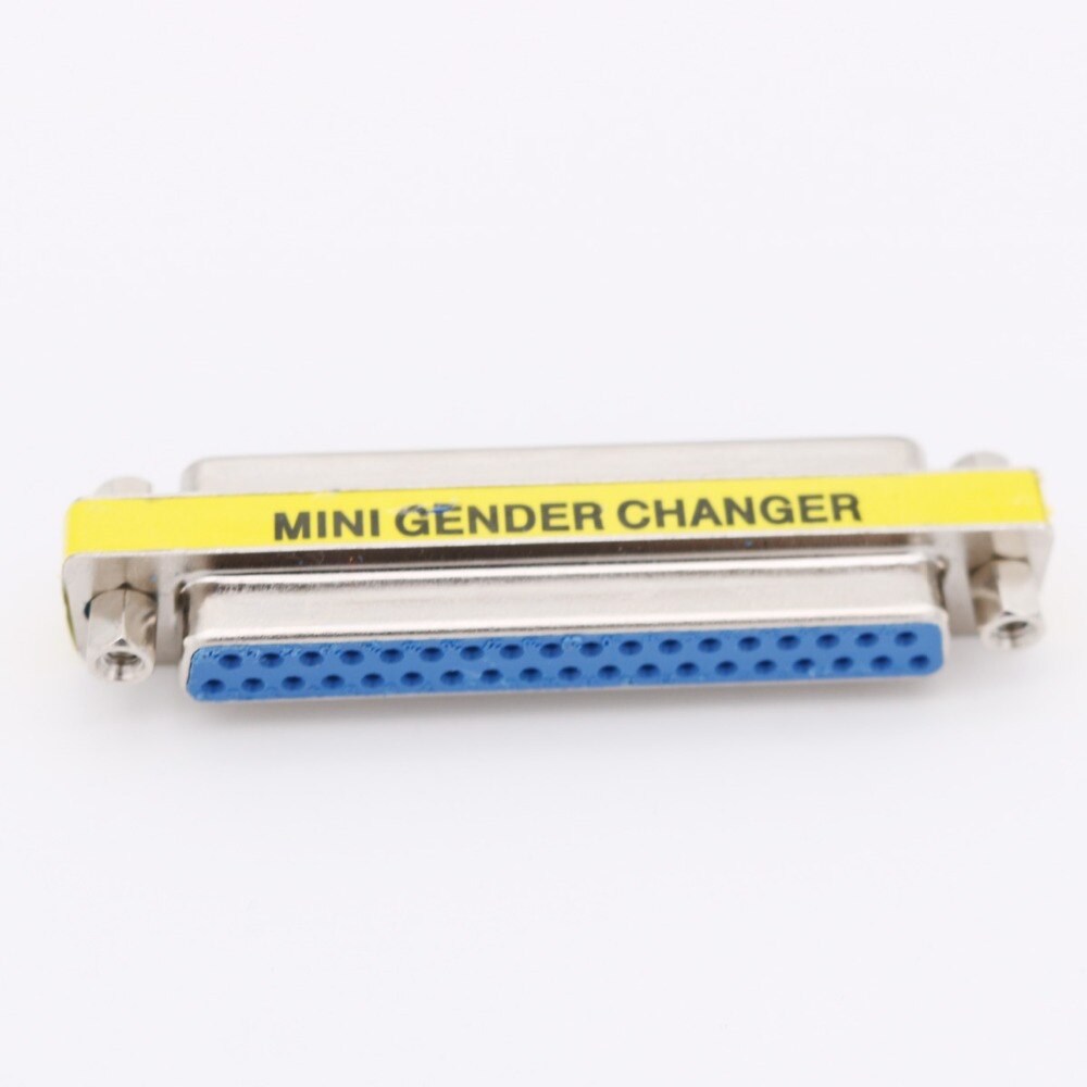 1pc DB37 D-SUB 37 Pin 2 Rows Female Jack To DB37 Female Mini Gender Changer Parallel Port Adapter Connector