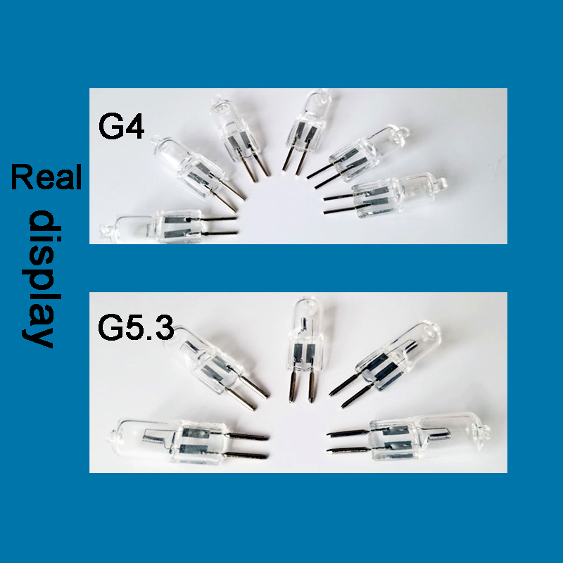 5 stk. halogenpære, lampe, lys, 24v g4 g5.3 til optisk enhet, søkelys, lommelykt