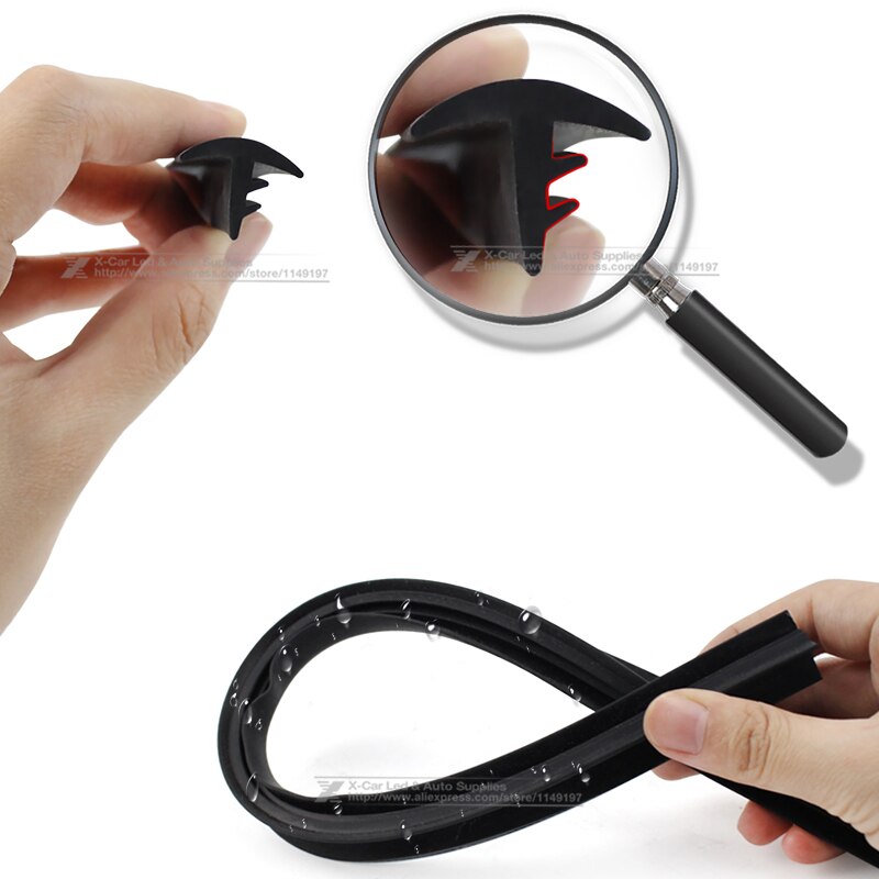 4 Meter 16 Mm Breedte Suv Mpv Dashboard Panel Kloof Afdichting Strips Edpm Rubber Voorruit Afdichting Strip Noise Insullation Verzegelde trim