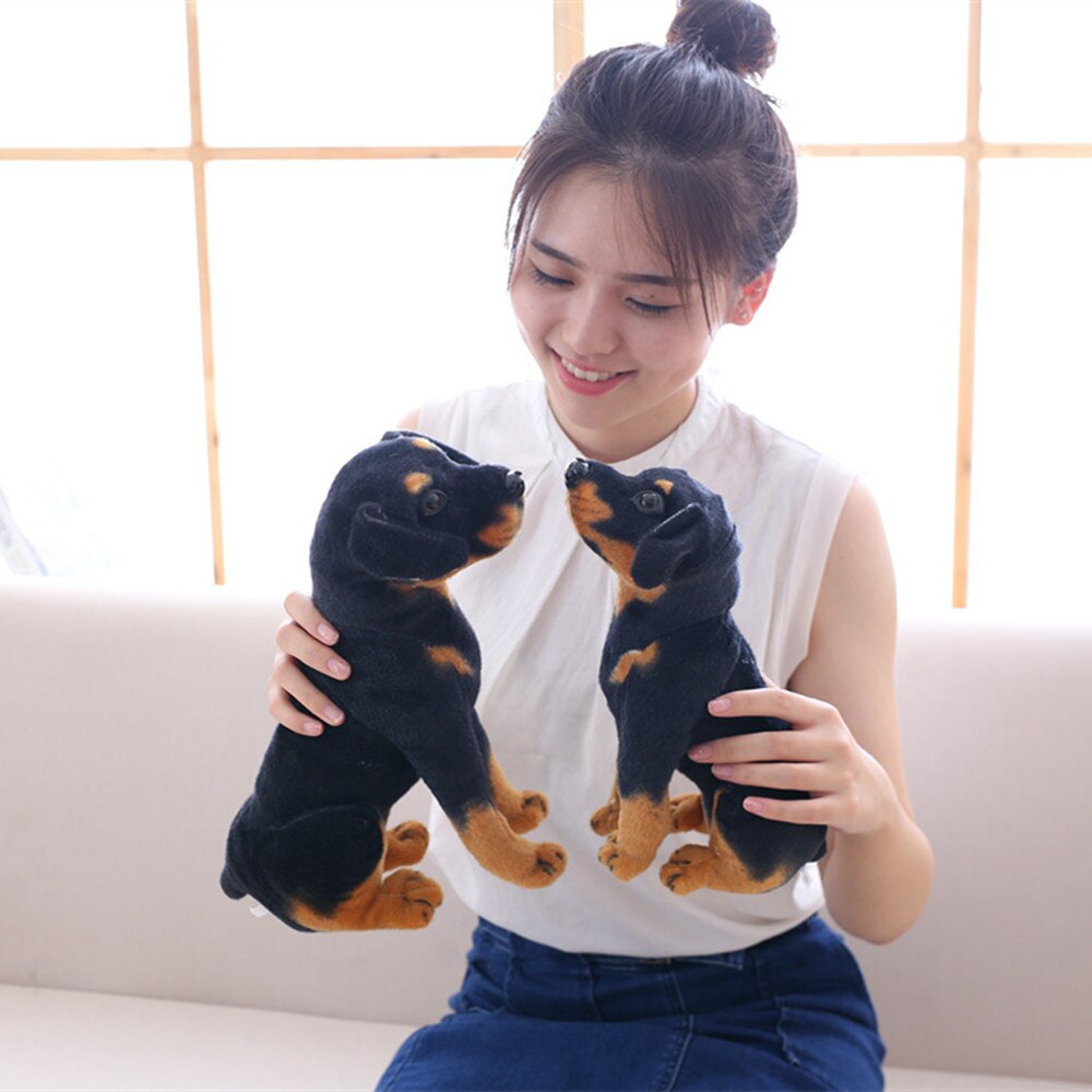 Leuke 30 cm/40 cm Simulatie Hond Knuffel Activiteit cadeaus Gevulde Pop Grote Kerstcadeau