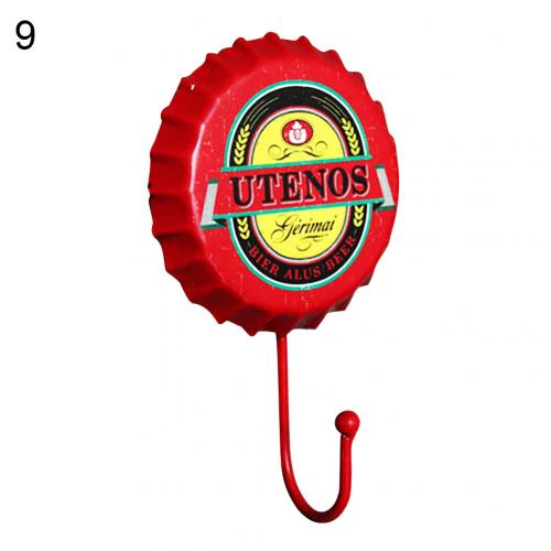 Creatieve Retro Metalen Bierfles Cap Teken Muur Haak Bar Pub Clue Decoratie: 9