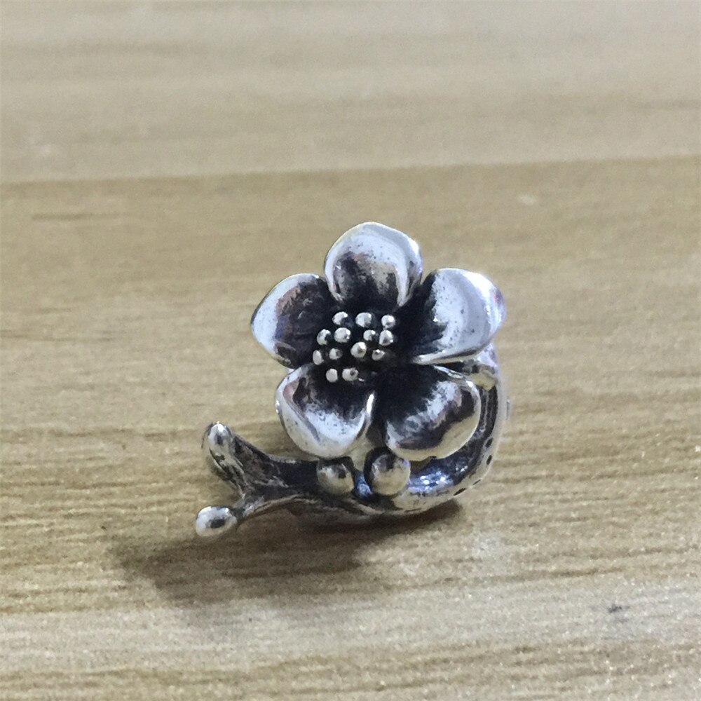 Mistel 925 Sterling Silber Blume Stopper Charme Korn Europäischen Schmuck