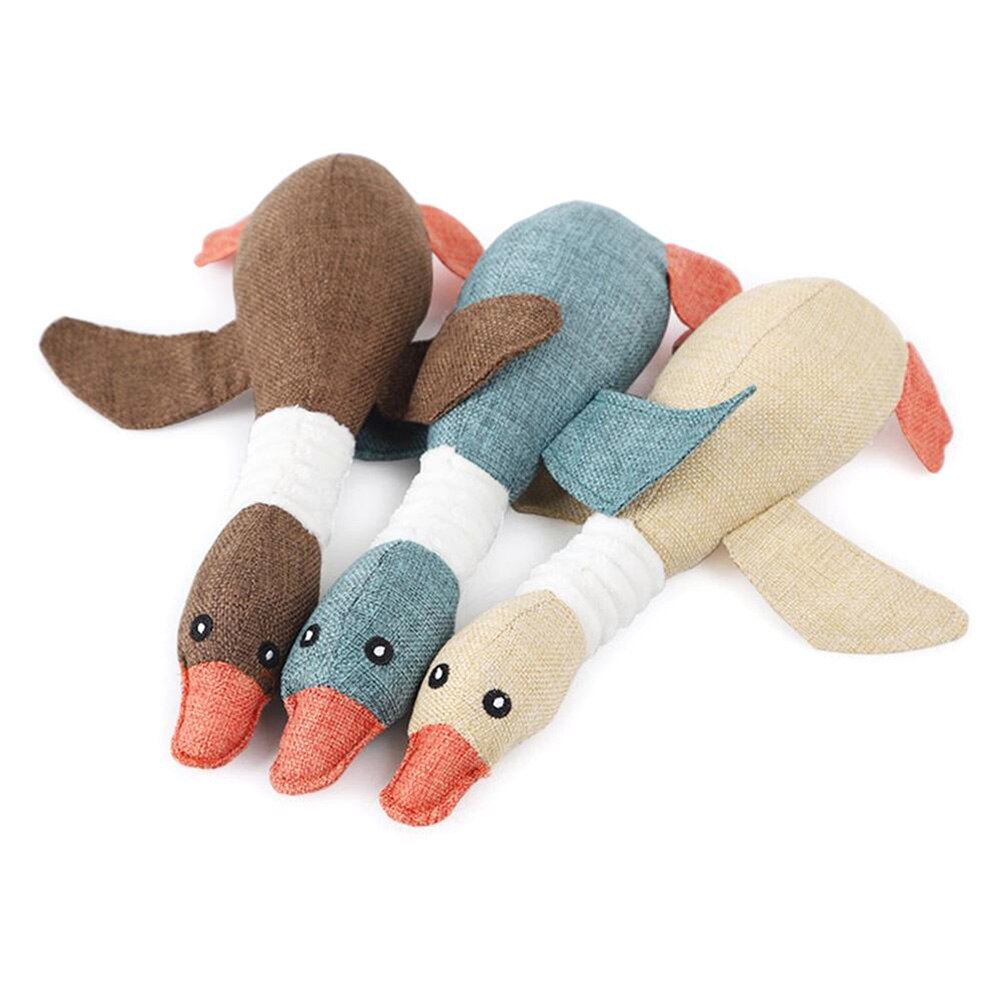 Dog Squeak Toys Wild Goose Sounds Toy Cleaning Teeth Puppy Dogs Chew Supplies Training Supplies Dog Educational Plush Toys