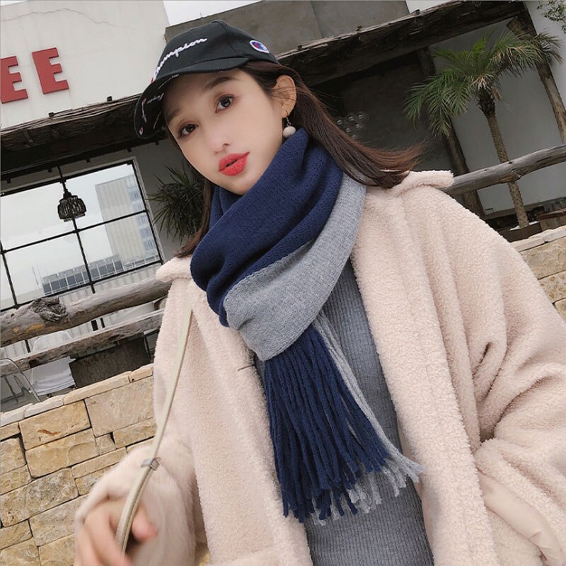 VIANOSI Women Cashmere Scarf With Tassel Lady Winter Long Scaves Warm Female Shawl