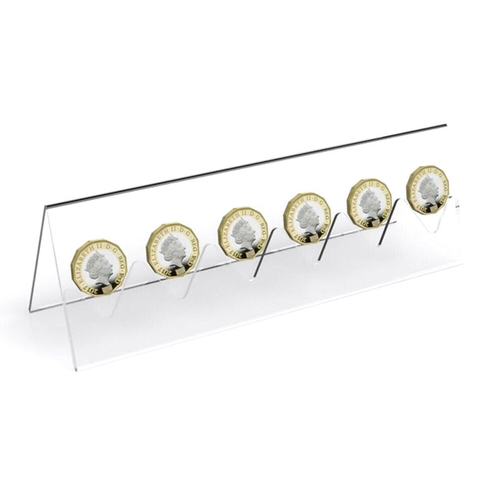 Militärisches Münzdisplay Aus Massivholz – 6-reihiges Treppen-Design, 30 Münzen Kapazität | Für Challenge Coins, Sammlungen & Geschenke