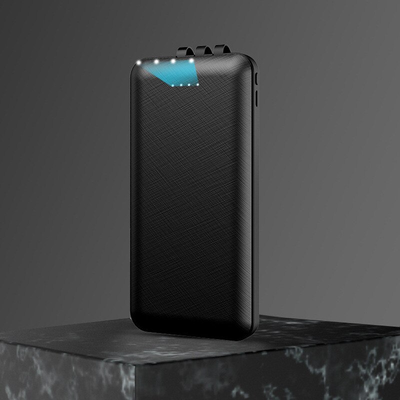 50000- mah-powerbank für schnelles aufladen, -in 4 integrierte ladekabel mit handyhalterung, tragbarer externer akku