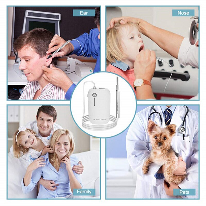 3.9mm wifi øre endoskop kamera til iphone  ip67 3 in 1 type c otoscope usb visuel øre ske inspektionskamera til ios android pc