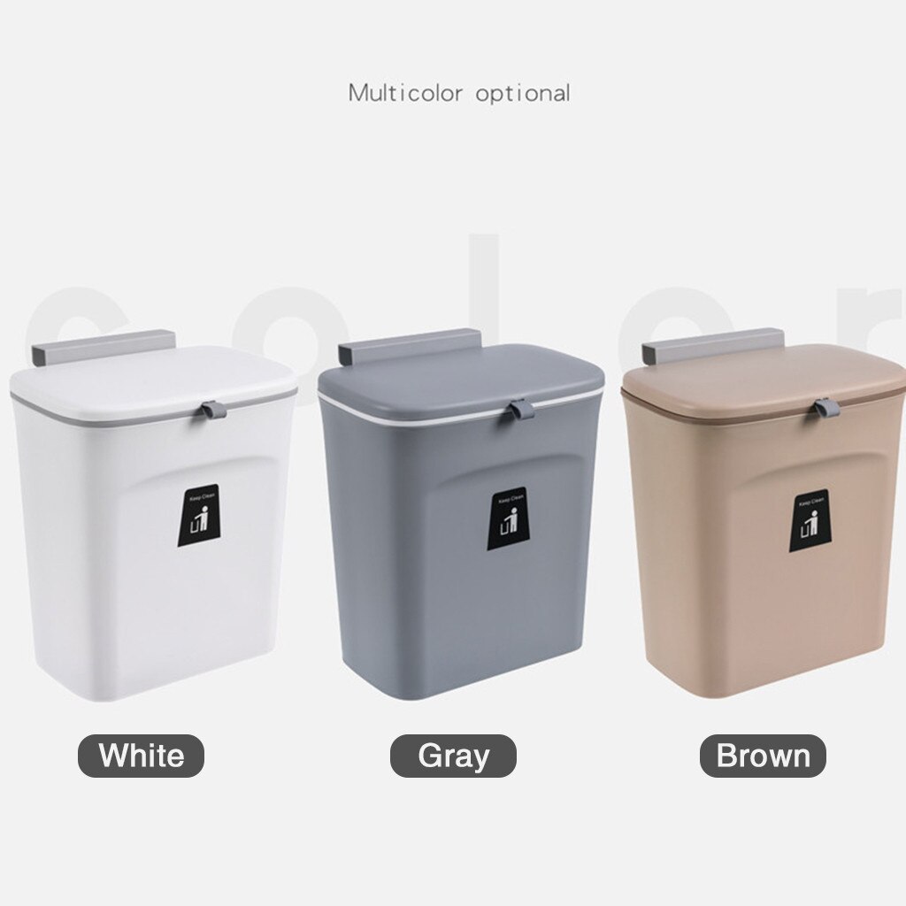Keukenkast Muur Gemonteerde Prullenbak Opknoping Afval Container Voor Thuis Prullenbak Auto Wc Afval Opslag Huis Schoonmaken tool
