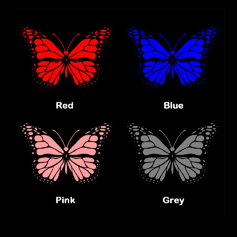 Generel for / bag bilsædebetræk åndbar 3d sommerfuglprint sædebetræk hynde til bildekoration rød blå lyserød grå