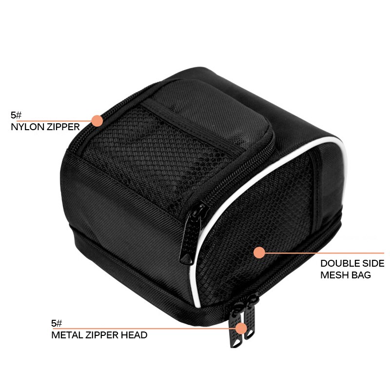 Bicicleta nueva bolsa de almacenamiento frontal bolsa de manillar portátil bolsas de ciclismo impermeables para bicicleta Scooter Eléctrico