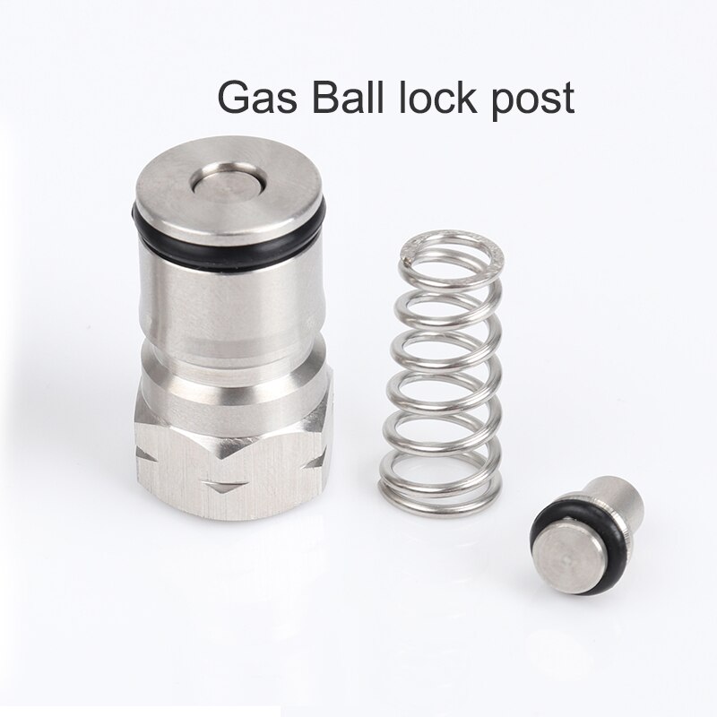 Poste de bloqueo de bola de barril tipo Cornelius, 19/32 "-18 & 9/16"-18 & Poppet hilo femenino, herramientas de acero inoxidable para Gas y líquido, accesorios de cerveza artesanal