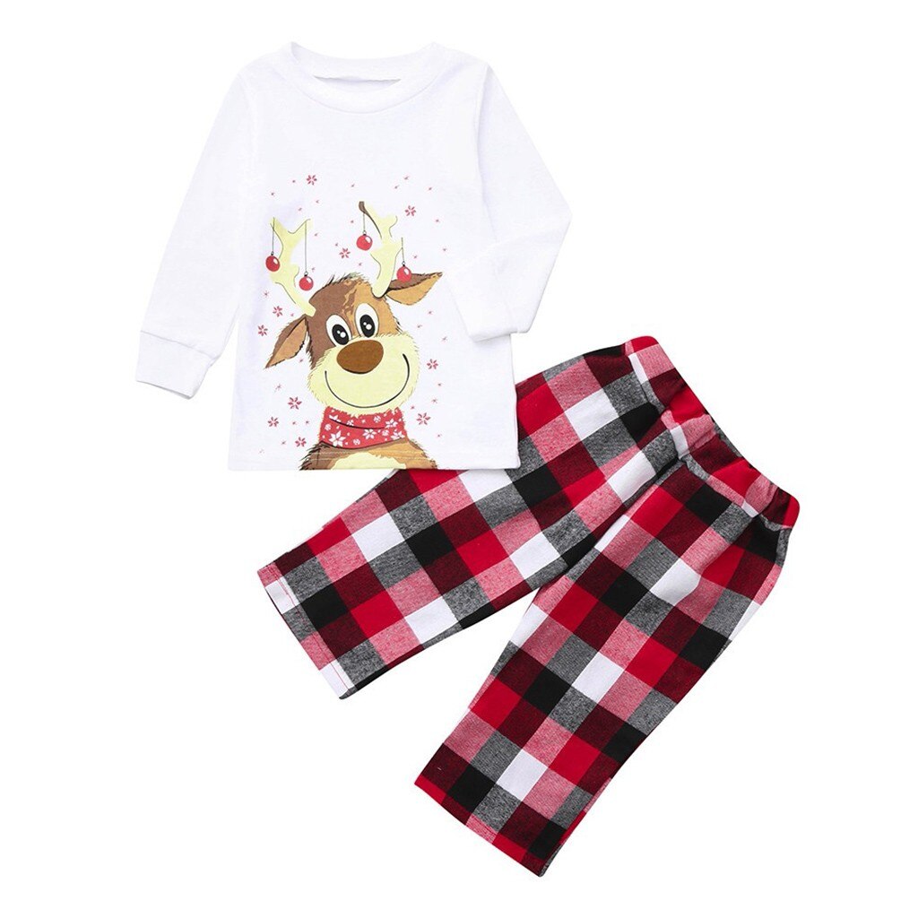 famille correspondant vêtements de nuit à manches longues Pijama Navidad Familia noël noël pyjamas famille vêtements # c