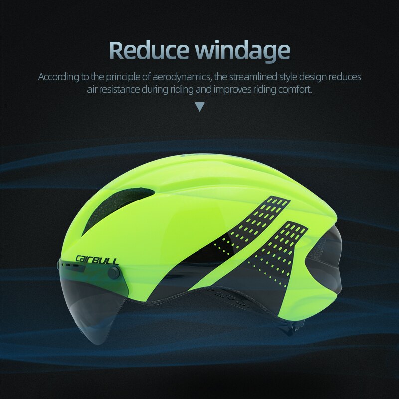 CAIRBULL-casco de triatlón para adulto, para ciclismo, con visera de escudo, Unisex, M/L