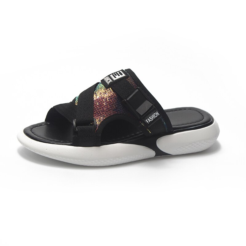 Bling bling kvinder rutschebaner sommerhus hjemmesko kvinder sko klipklapper rutschebaner sandaler strandrutschebaner damer fest zapatillas mujer