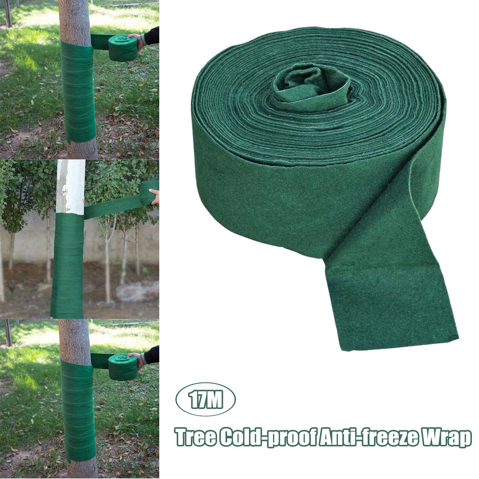 Undefined 1 Roll Thickened Tree Protector Wraps17m/20m Winter-proof Tree Trunk Guard Protector Wrap Shrub Plants Antifreeze