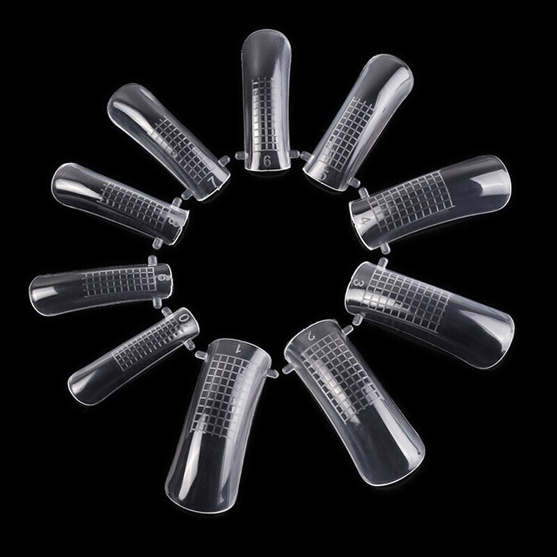 20/100 Stuks Lange Ballerina Nagels Clear Doodskist Nep Nagels Tips Abs Volledige Cover Wees Fasle Nagels Manicure Charms: 20