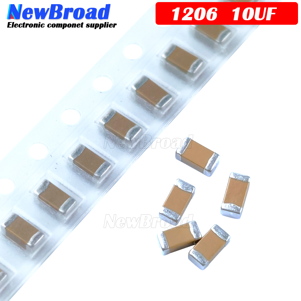 100Pcs 10Uf X5R Fout 10% 16V 1206 106 Smd Condensator