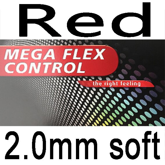Caoutchouc de Ping-Pong GEWO Mega Flex Control (fabriqué en allemagne) caoutchouc de Ping-Pong GEWO MEGA FLEX CONTROL 2.0 d'origine: red 2.0 soft