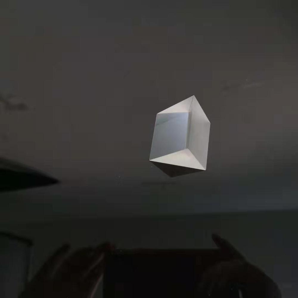 Equilateral Triangular Prism ZF1 40*40*40*55mm Material Optical Glass Spectrum Reflecting Photography Teaching Tool