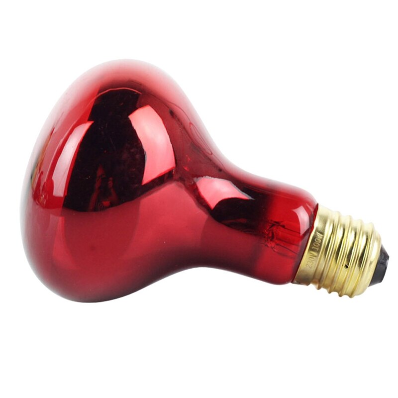 Paquete de 2 bombillas de calor infrarrojas de 100W, bombillas de calor rojas para mascotas, lagartos, dragones barbudos, camaleones, serpientes, Reptiles y anfibios