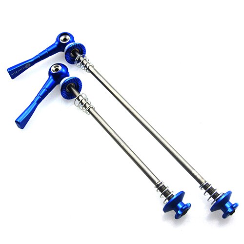 Cykel hjulnav spyd quick release bolt qr mtb landevejscykel titanium cykel quick release for 100 bag 130/135mm hjul nav: 15 blå