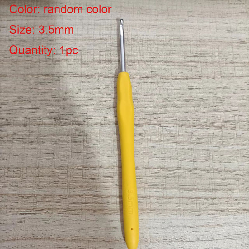 1pc crochê ganchos 2.0mm-8.0mm ergonômico crochê ganchos de plástico alça de tricô para diy artesanato ganchos agulhas ferramentas suprimentos: MULTI