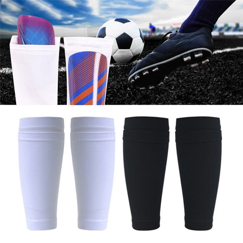 1 paar Fußball Schutzhülle Socken Mit Tasche Fußball Shin Pads Bein Ärmeln Unterstützung Shin Schutz Erwachsene Kinder Socken NEUE!