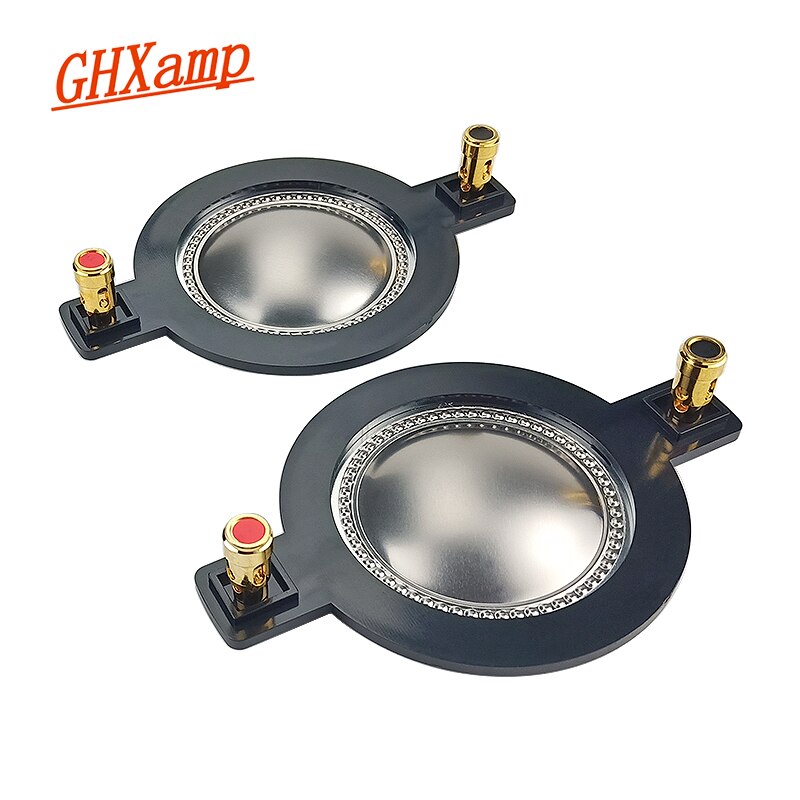 Ghxamp 51.3 Mm Spreekspoel Titanium Film Hoorn Tweeter Diafragma Driver Ring Treble Speaker Reparatie Accessoires Diy 2 Pcs