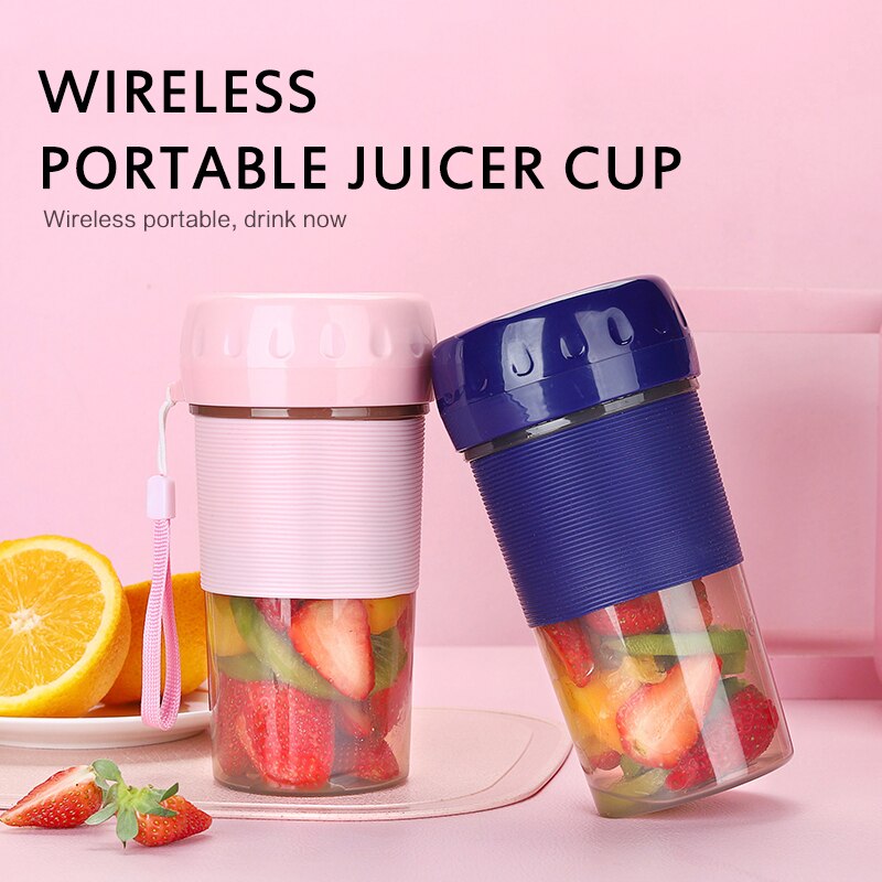 300 Ml Draagbare Juicer Cup Elektrische Fruit Mixer Usb Sap Blender Mini Koekenpan Machine Elektrische Student Sap Cup