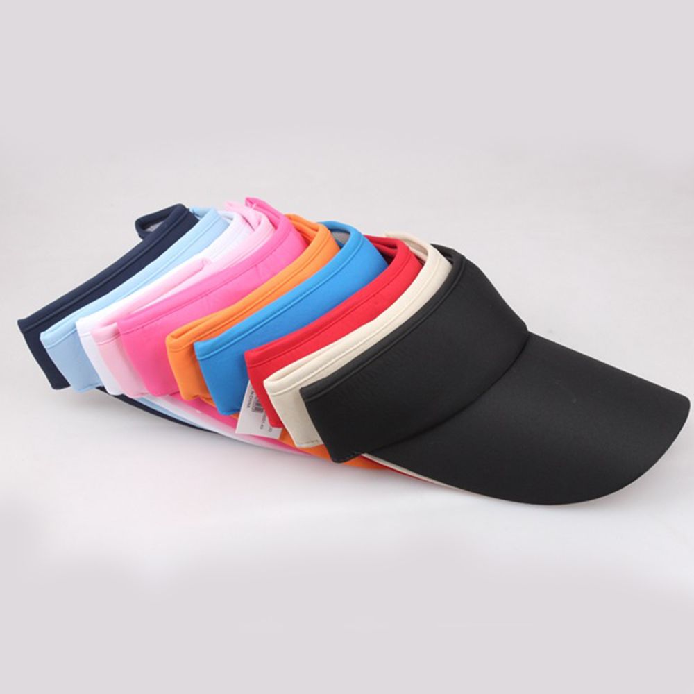 Justerbar hatt visir solskydd sport tennis golf pannband utomhus solskydd keps håraccessoarer för män kvinnor