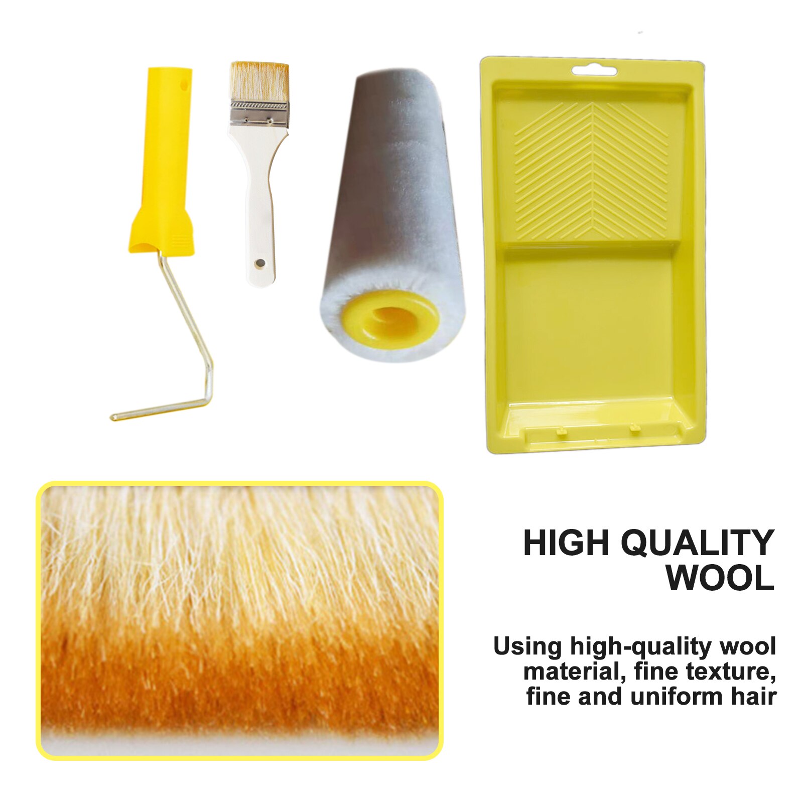 Multifunction Paint Roller Brush Set DIY Household Paint Runner Pro Painting Brush Clean-Cut Paint Edger For Wall Decoration