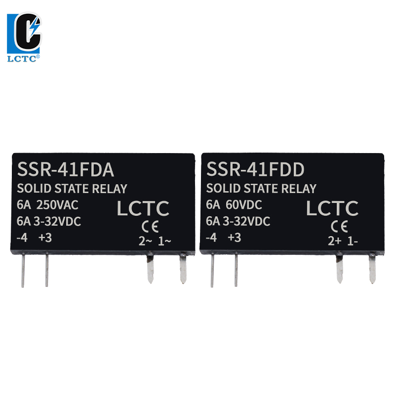 SSR Solid State Relays DC to DC Slim Relay Module 3-32VDC 6A Mini Relay Non-contact DIN Rail Relay SSR-41FDD