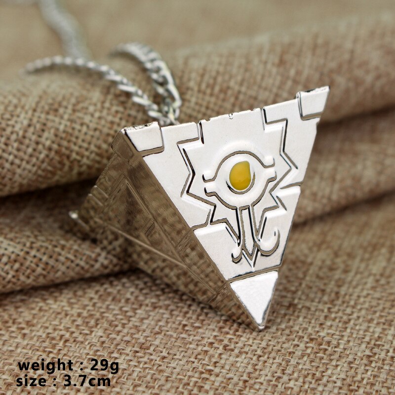 Anime Yu-Gi-Oh Necklace Yugi Muto Big Size 3D Millenium Puzzle Millennium Wheel Wisdom Pendant Necklace for Fans Jewelry