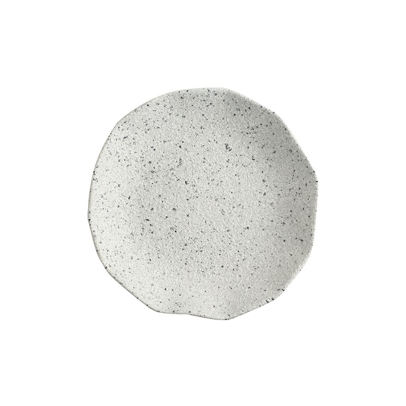 Nordic Granite Texture Ceramic Plate Dishes Irregular Western Food Dinner Plates Dessert Dish Soup Bowls Home Tableware