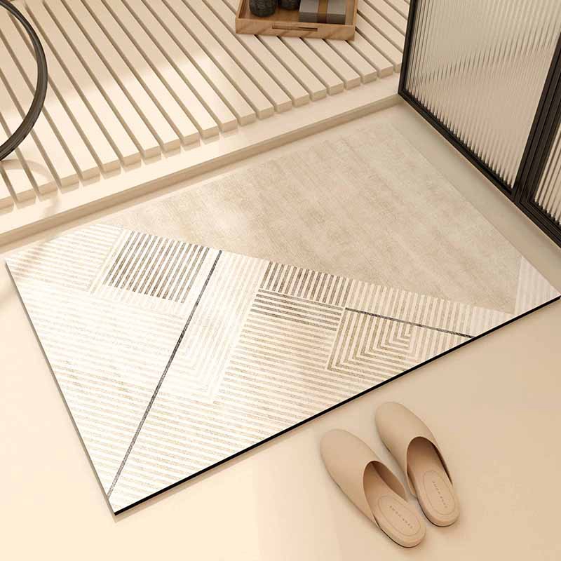 Bathroom diatom mud floor mat non-slip absorbent quick-drying foot mat household toilet entry toilet absorbent mat: 45x70cm / Burgundy