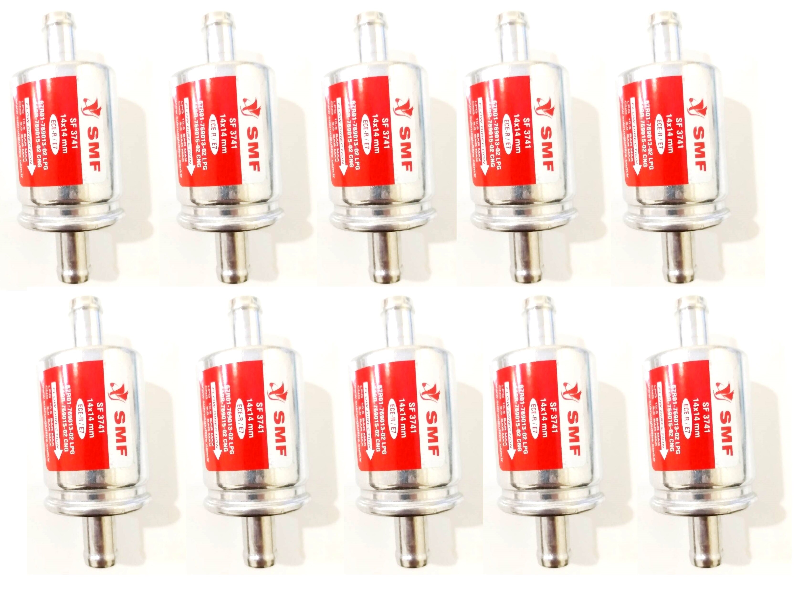 10 Stuks Lpg/Cng/Gpl Filter 14 Mm X 14 Mm