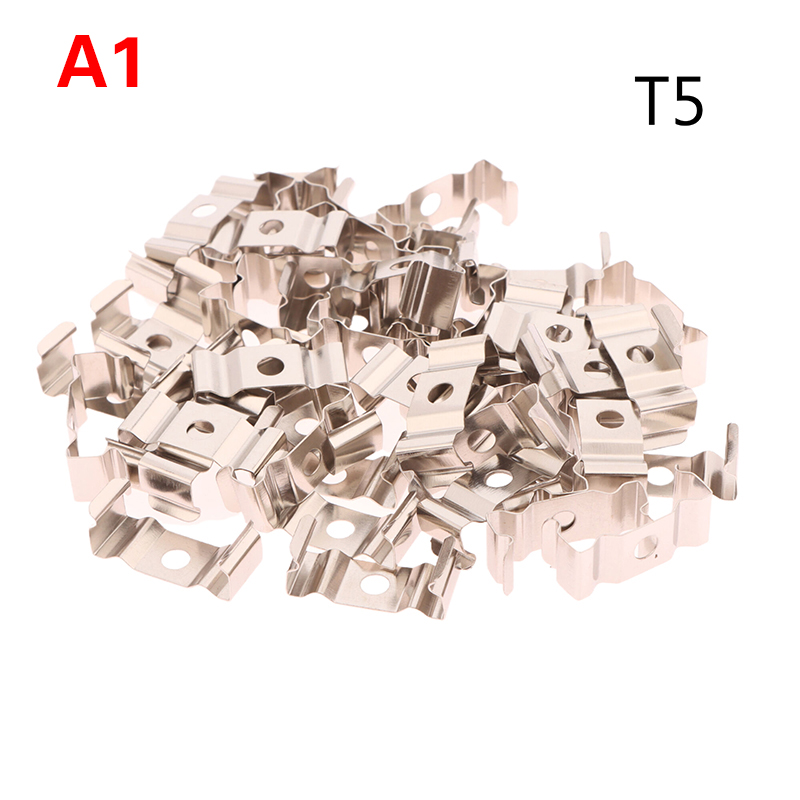 50Pcs T5/T8 LED Tube Bracket Clips Holder Bracket For Lamp Socket/Ceiling Lamp/Light Fixture For Home Electric Appliance: Blue