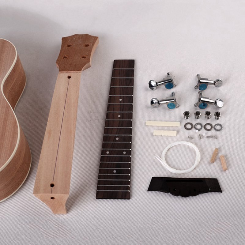 23 Inch Diy Ukulele Mini Draagbare Gitaar Mahonie Houten Kinderen Creatieve Kleurrijke Schilderij Beginners String Muziekinstrument