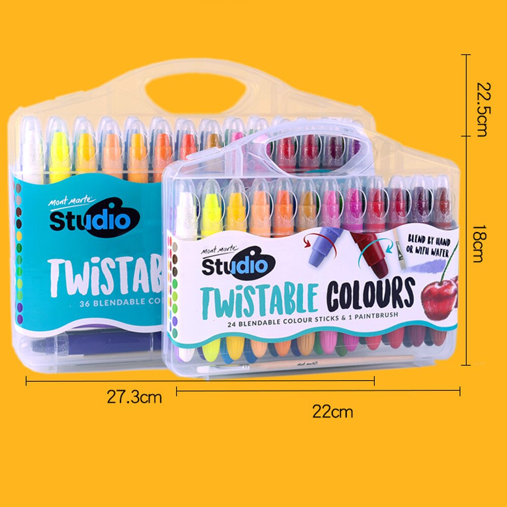 12/24/36 Colors Oil Pastel Drawing Set Blendable Colour Sticks Wax Crayons for Children Soft Pastel Stationery Dry Pastel Chalk
