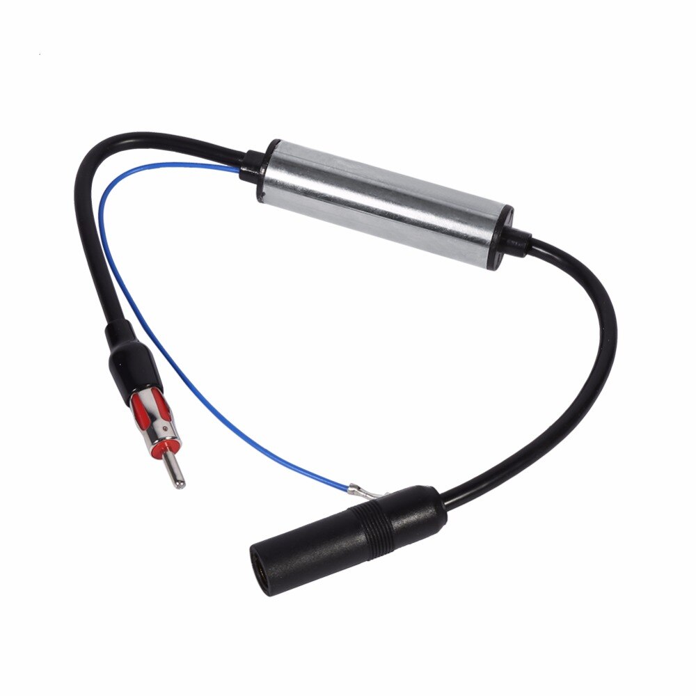 Conector de antena de coche, Radio FM, amplificador de señal en línea, Cable de extensión, FM, amplificador de señal de antena, amplificador de señal de antena